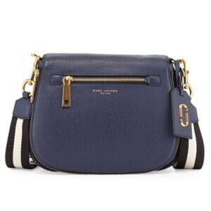 MARC By Marc Jacobs Gotham Leather Saddle Bag in Navy